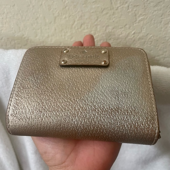 Kate Spade gold leather wallet. - Picture 7 of 8
